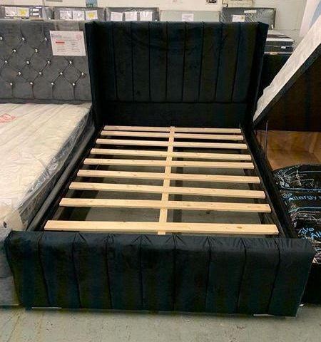 Preview of the first image of KING SIZE PRIMROSE WINGED BED FRAME.
