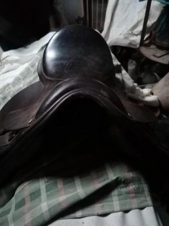 Image 1 of Wide fit pony saddle ex condition can post