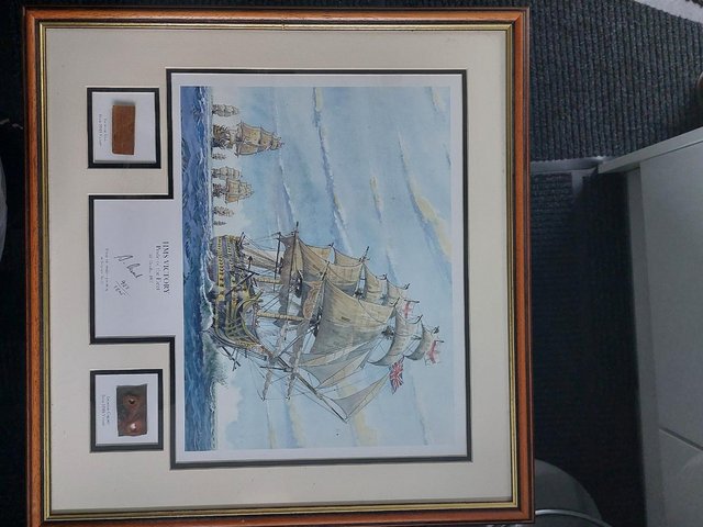 Preview of the first image of HMS Victory limited edition signed print.