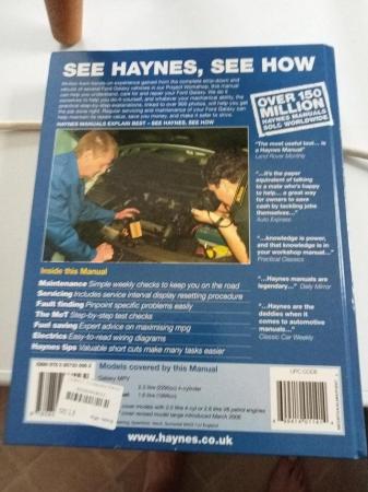 Image 1 of Ford galaxy work shop manual Haynes