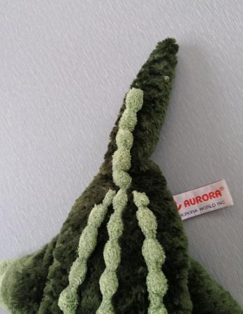 Image 5 of Aurora Green Plush Crocodile Soft Toy.  18.1/2" Long.