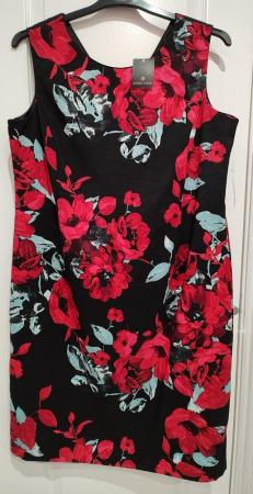 Image 2 of BNWT Anna Rose Dress Size 16 Red/Black