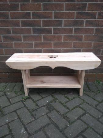 Image 3 of Handmade farmhouse type bench