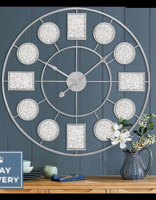 Preview of the first image of Oak furniture land large clock.