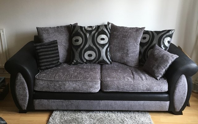 Image 1 of 2 Seater sofa plus cushions - like new