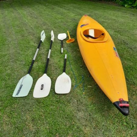 Image 2 of Pyranha 'Master' Kayak + 3 Paddles