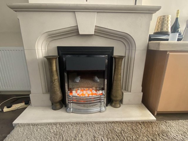Preview of the first image of Fire surround and electric fire for sale.