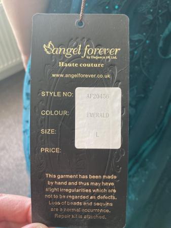 Image 7 of Emerald green prom dress size L