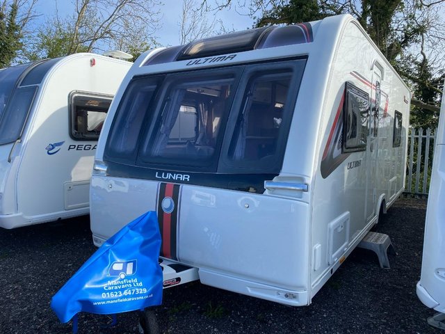 Preview of the first image of Lunar Ultima 570, 2019, 4 Berth Caravan *Fixed Singles*.
