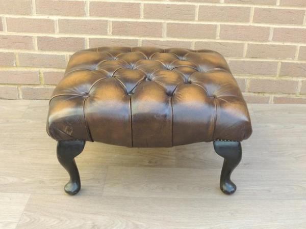 Image 6 of Chesterfield Square Footstool (UK Delivery)