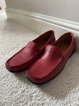 Image 1 of Vintage Red Leather Pumps