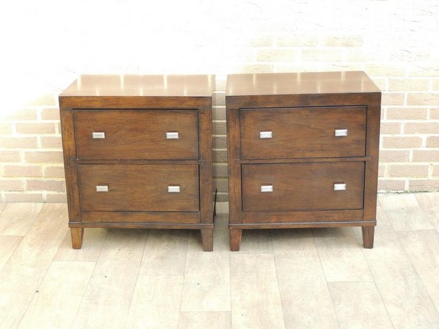 Preview of the first image of Pair of Bassett XL Bedside Tables / Chests (UK Delivery).