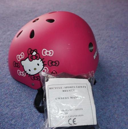 Image 3 of Hello Kity Childs cycle/ Skating helmet