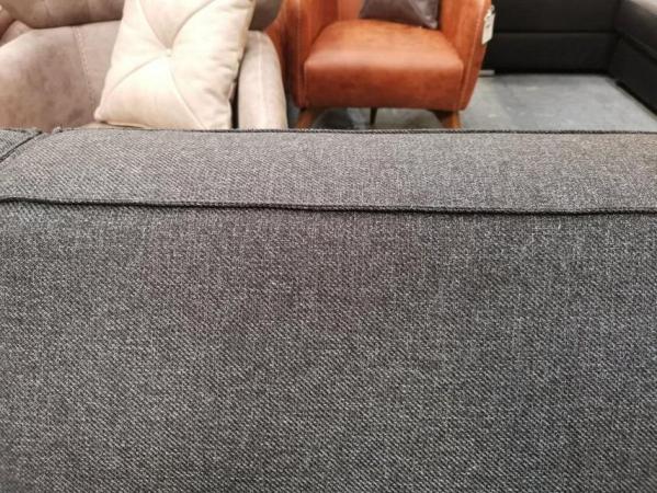 Image 5 of Brand New ZETT PLUS dark grey fabric 3 seater sofa bed