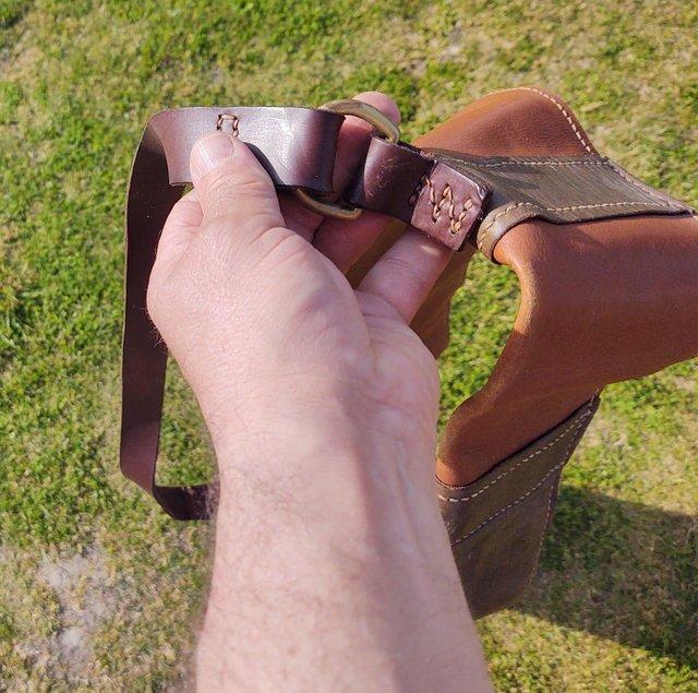 Preview of the first image of Vintage Leather Rifle Bag Or Case.