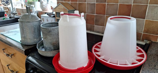 Image 8 of Chicken food and water containers