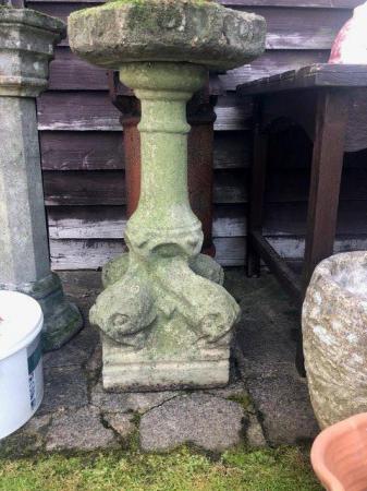 Image 3 of Original Victorian sandstone bird feeder/bath