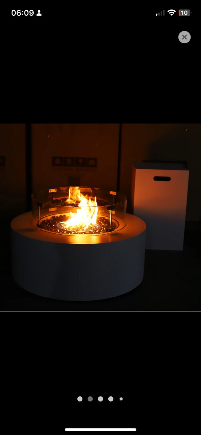 Preview of the first image of Gas fire pit new still in box.