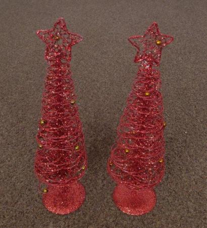 Image 3 of 6 Miniature Christmas Tree Ornaments/Decorations