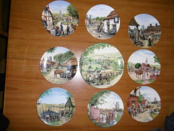 Image 3 of Royal Doulton "Journey through the village " plates