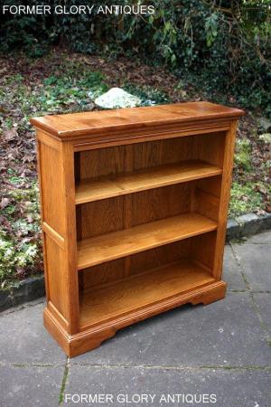 Image 60 of AN OLD CHARM VINTAGE OAK OPEN BOOKCASE CD DVD CABINET STAND