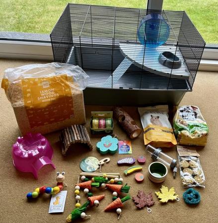 Image 6 of Hamster Cage (XL) with accessories