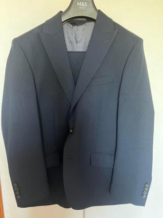 Image 1 of M & S Navy Blue Mens suit n trousers