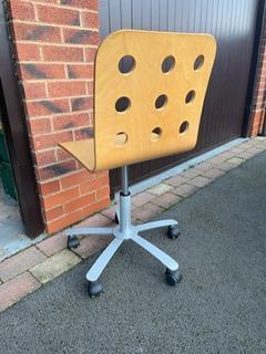 Image 1 of IKEA Desk Chair with swivel wheels
