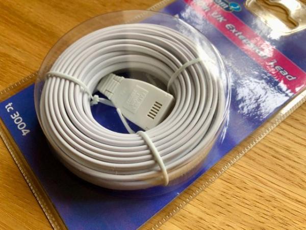 Image 1 of 10m UK Telecom Extension Cable