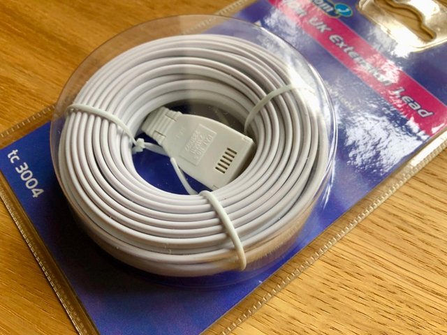 Preview of the first image of 10m UK Telecom Extension Cable.