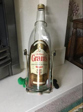 Image 5 of Grants Whisky Bottle in Stand.