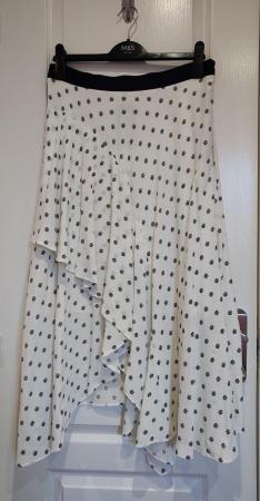 Image 1 of New with tags Marks and Spencer Soft White Skirt Size 12 Reg