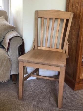 Image 1 of Waxed Pine Chair for office, bedroom or dining room