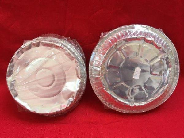 Image 3 of Unused foil freezer plates (10) & flan cases (8) quiches etc