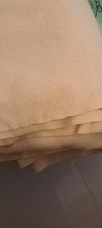 Image 1 of Vintage flannel Blanket size 6ft wide by 6ft 6 inches long