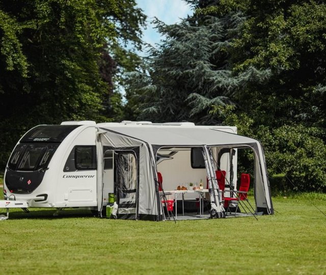 Preview of the first image of Vango Balletto Air 390 Elements Shield Porch Awning.