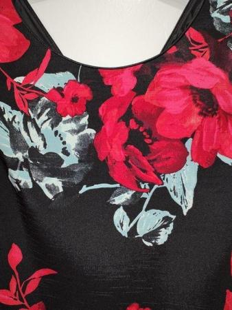 Image 13 of BNWT Anna Rose Dress Size 16 Red/Black