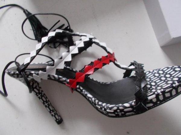 Image 1 of Russell and Bromley, Viper shoes, size 5, highly decorative