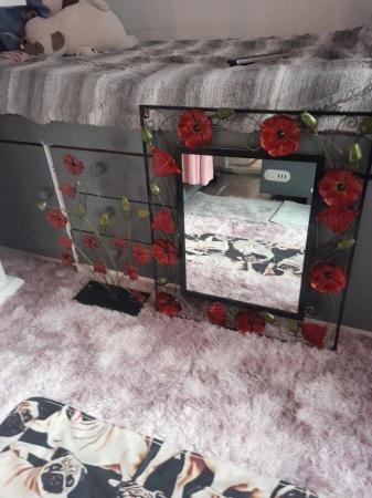Image 2 of Poppy mirror and fire place ornament