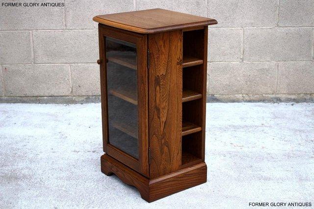 Image 80 of ERCOL GOLDEN DAWN CD CABINET CUPBOARD LAMP TABLE STAND RACK