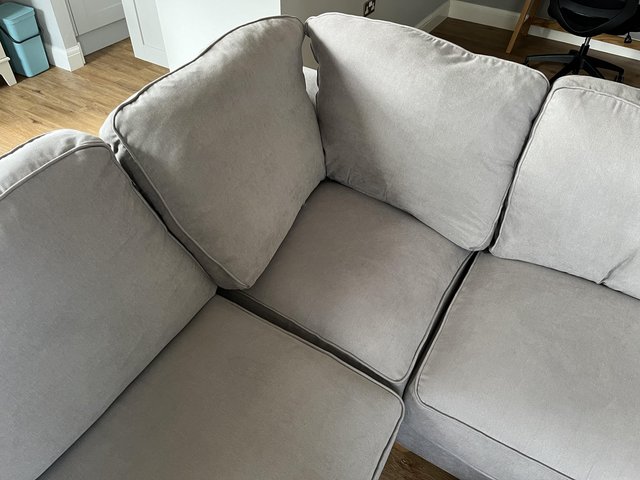 Preview of the first image of Corner sofa (left-facing) with footstool.