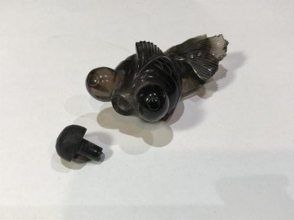 Image 4 of Japanese scent bottle in shape of fish