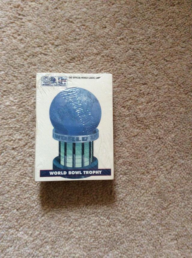 Preview of the first image of World Bowl Trophy Cards Official Pro Set 1991.