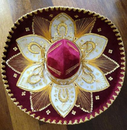 Image 3 of VINTAGE Pigalle Mariachi Mexican Hat Original Sombrero