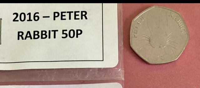 Image 1 of 2016 Peter Rabbit 50p for sale