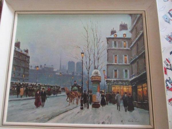 Image 1 of "December in Paris" Vintage Print by C Janin