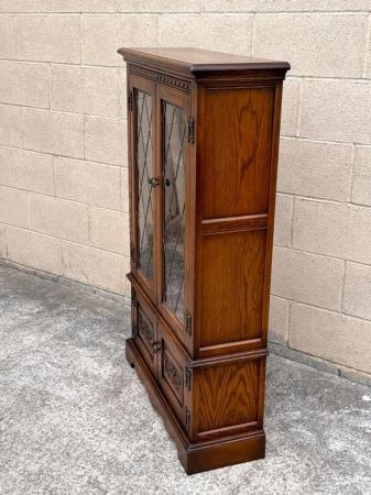 Image 18 of AN OLD CHARM LIGHT OAK BOOKCASE DVD CD DISPLAY CABINET UNIT