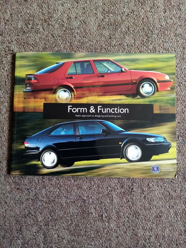 Preview of the first image of SAAB FORM AND FUNCTION BROCHURE BOOK.