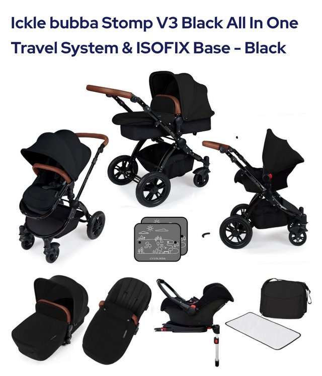 Preview of the first image of Ickle bubba V3 all in one travel system with isofix car seat.