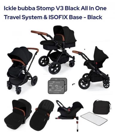 Image 1 of Ickle bubba V3 all in one travel system with isofix car seat